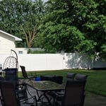 Vinyl privacy fence