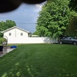 Vinyl privacy fence