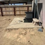 Back yard cleaning
