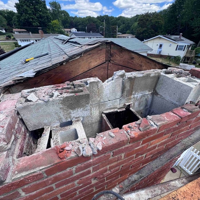 Complete chimney rebuild