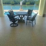 Full flake patio