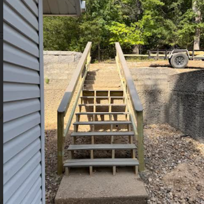 Beginning of stairs