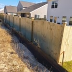 Privacy fence install