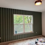 Painted wall paper