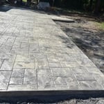 Stamped patio