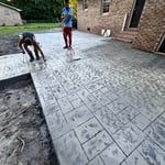 Stamped patio