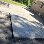 Stamped patio