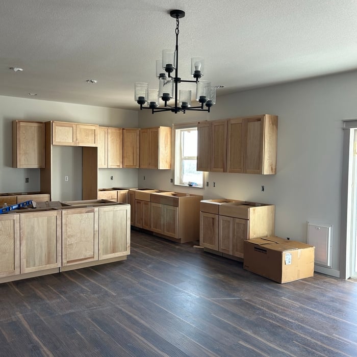 Kitchen cabinet install