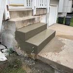 Concrete stair repair