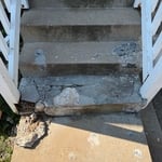 Concrete stair repair