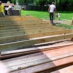 Ceder wood deck