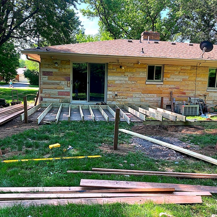 Ceder wood deck