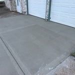 Concrete driveway