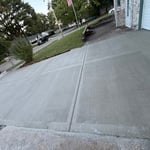 Cement driveway