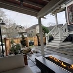 Covered patio and garden