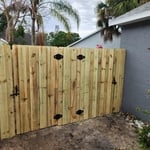 Wood fence