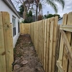 Wood fence