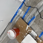 (Painting / Ceiling Work) and the wall
