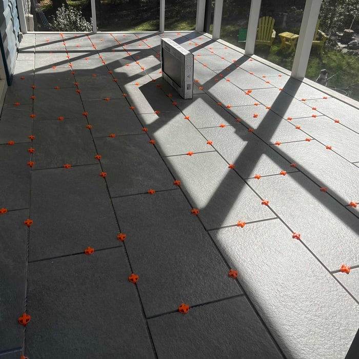 Tile patio