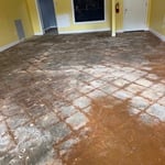 Tile flooring job