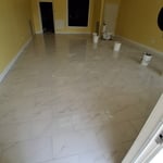 Tile flooring job