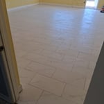Tile flooring job