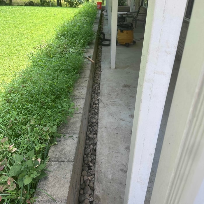 French drain clean out
