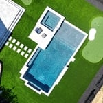 Pool artificial turf