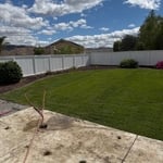 New sod installation
