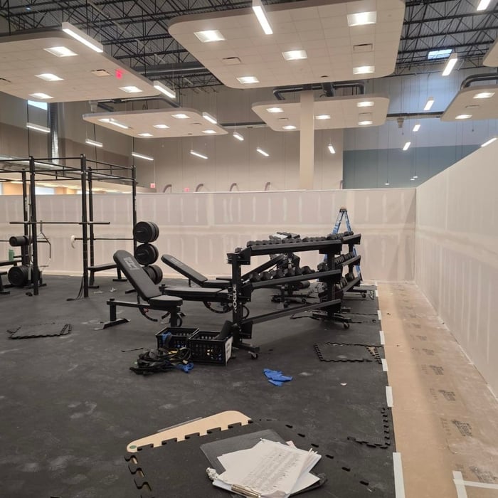 Private gym remodel