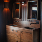 Redwood vanity