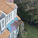 Red copper Bay Window