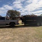 Trailer loaded down