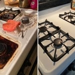 Stove top Before & After