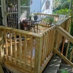Deck with stairs