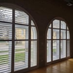 Old Fire House Door Shutters, custom design arch 10 feet high!