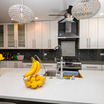 Complete kitchen remodel by Hammell Homes, serving Evanston, IL, Skokie, IL, and Chicago’s North Shore. This kitchen renovation features updated cabinetry, countertops, backsplash, flooring, lighting, fixtures, and finish work. Hammell Homes specializes in kitchen remodeling, bathroom remodeling, basement remodeling, and residential renovations throughout Evanston, Skokie, and the North Shore.