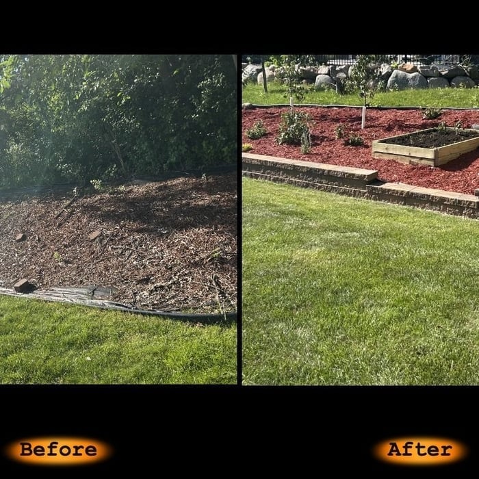 Mulching and wall