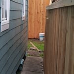 8ft transition 6ft fence