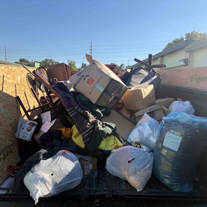 A 3/4 load from 10x20 clear out