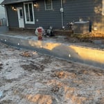 New footing and block walls
