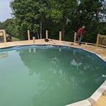 Pool deck build