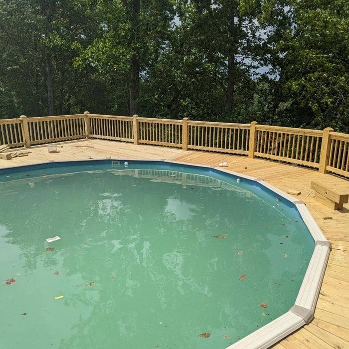 Pool deck build