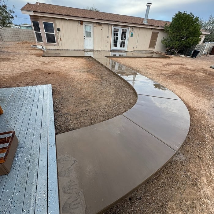 Concrete patio