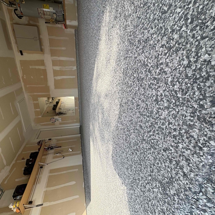Pebble Path Flake Garage