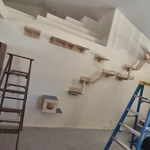 Cat steps mounted