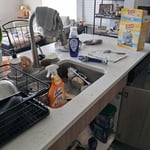 Deep cleaning house