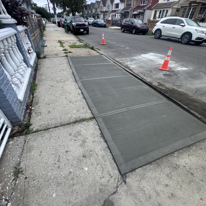 Sidewalk concrete