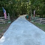 10,000 sq foot driveway