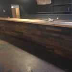 Barn wood bar facing